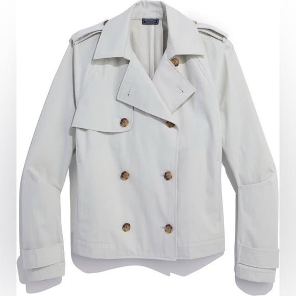 Vineyard Vines Jackets & Blazers - Vineyard Vines Cropped Trench Jacket Water Resistant Preppy Coastal Spring S